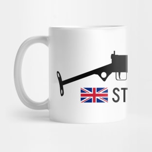 STEN Sten MK II Historical 1941 British sub machine gun black. Mug